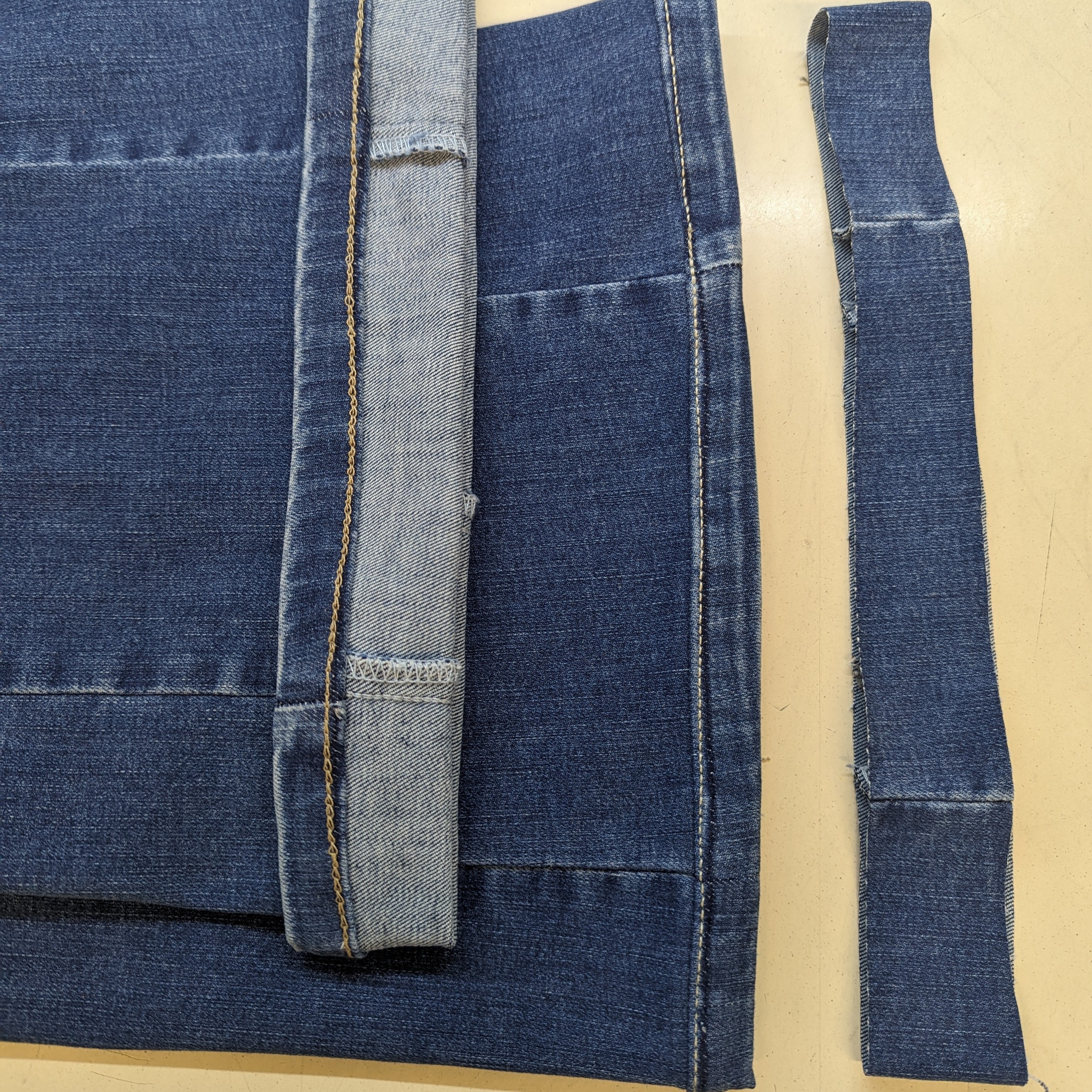 Hems: Reattach original hem